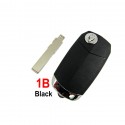 Flip Remote Key Shell 1 Button Black Color for Fiat  5pcs/lot