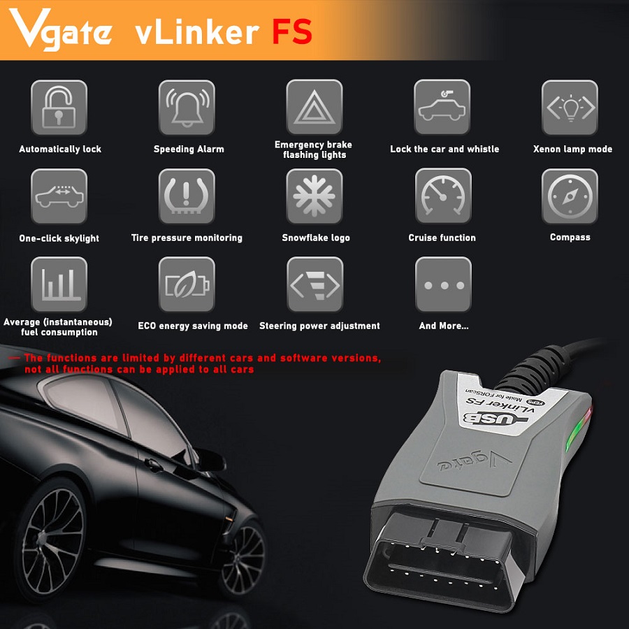 Vgate vLinker FS ELM327 For Ford FORScan